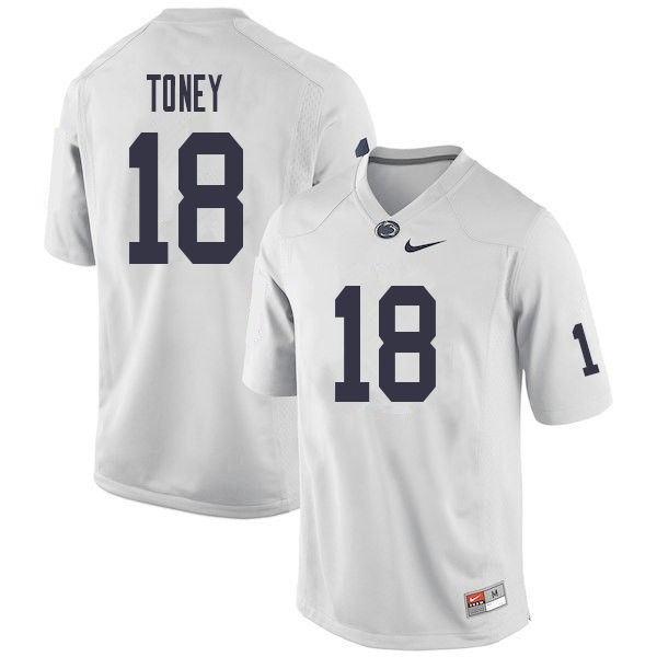 NCAA Nike Men's Penn State Nittany Lions Shaka Toney #18 College Football Authentic White Stitched Jersey BXO8898CW